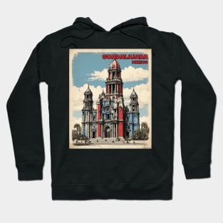 Guadalajara Mexico Vintage Poster Tourism Hoodie